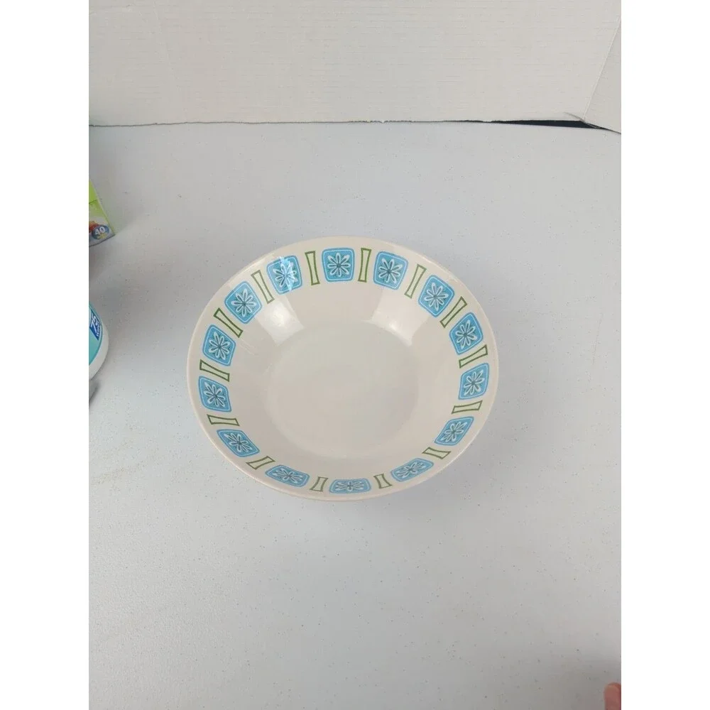 VTG Style House Ironstone Nordic Retro Serving Bowl 9.5 Inch  MCM